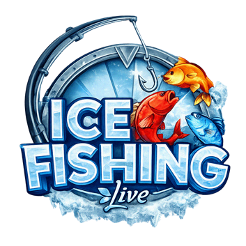 Ice Fishing slot gioco con tema invernale e pescatore sul ghiaccio